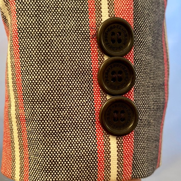 Gwen Stefani L.A.M.B Stretch Canvas Tie Front Blazer Y2K - Picture 6 of 10